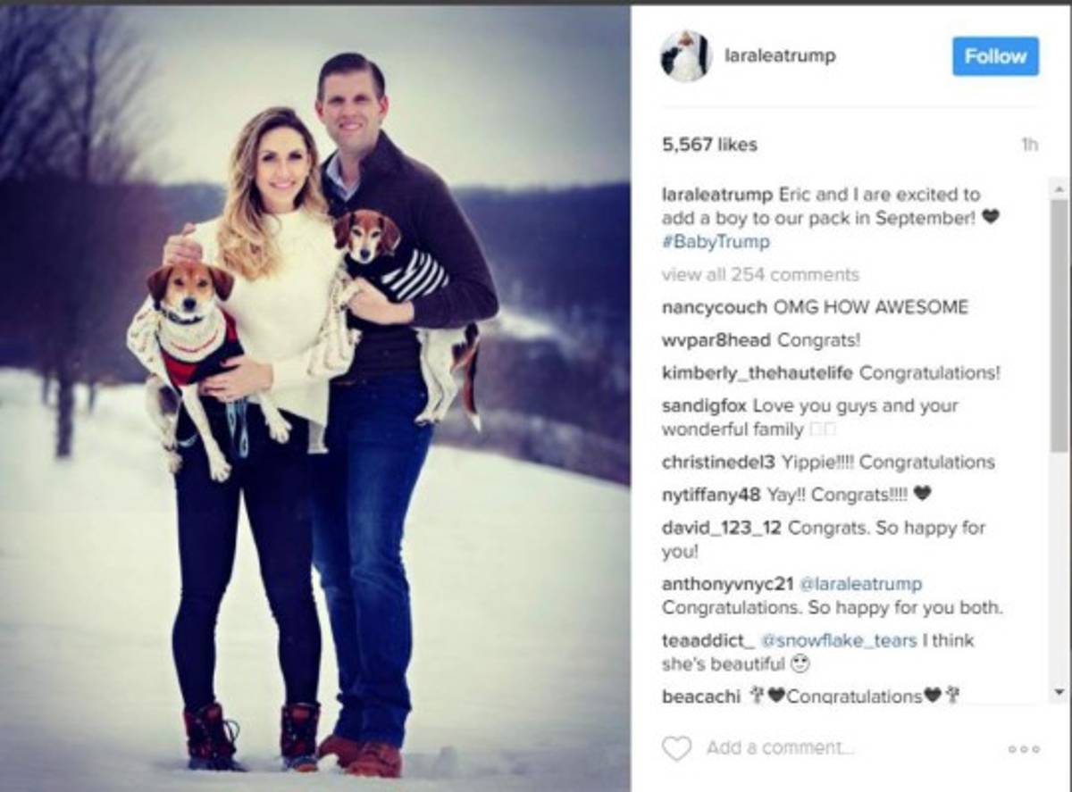 Donald Trump se convertirá en abuelo una vez más