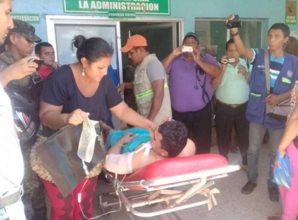 Hasta esta tarde los cuatros heridos estaban estables y recuperándose en hospitales de Choluteca.