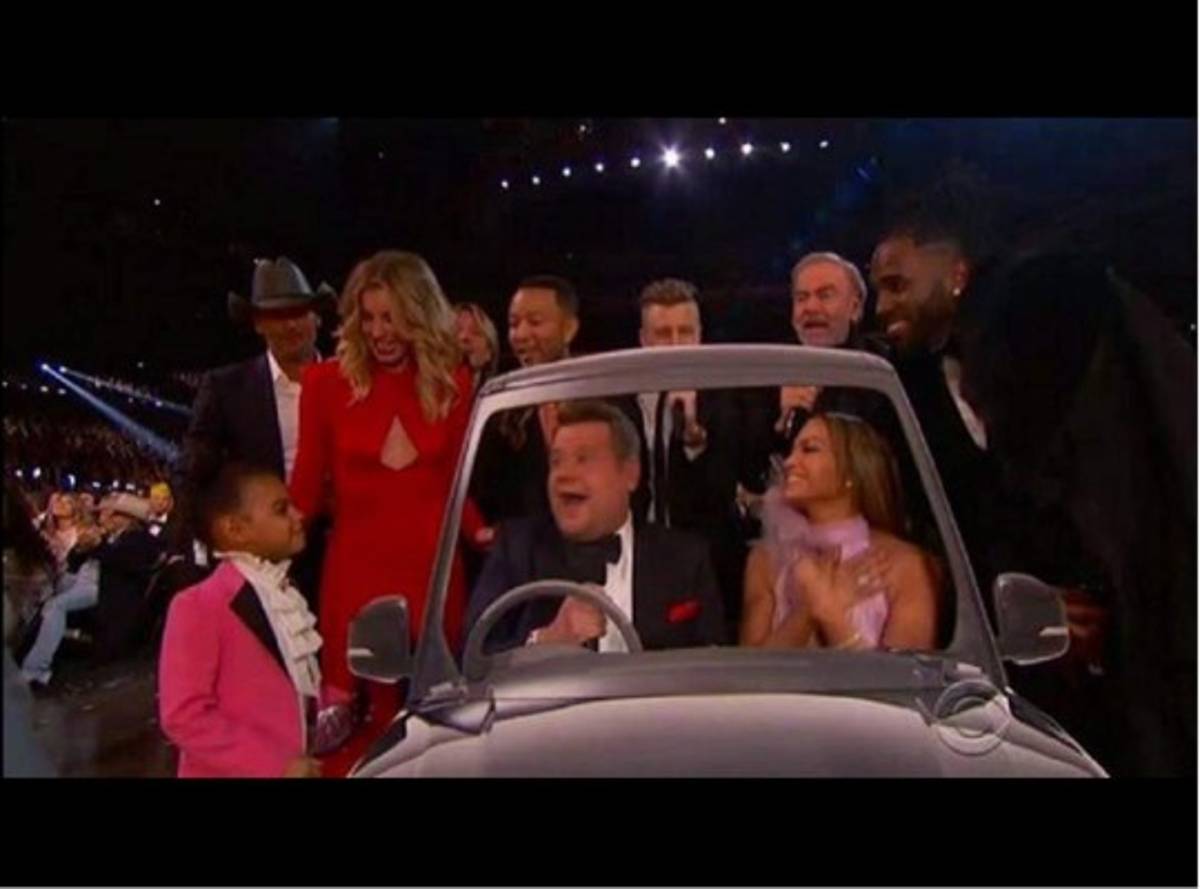 El Carpool Karaoke de James Corden también tuvo su momento en el Grammy