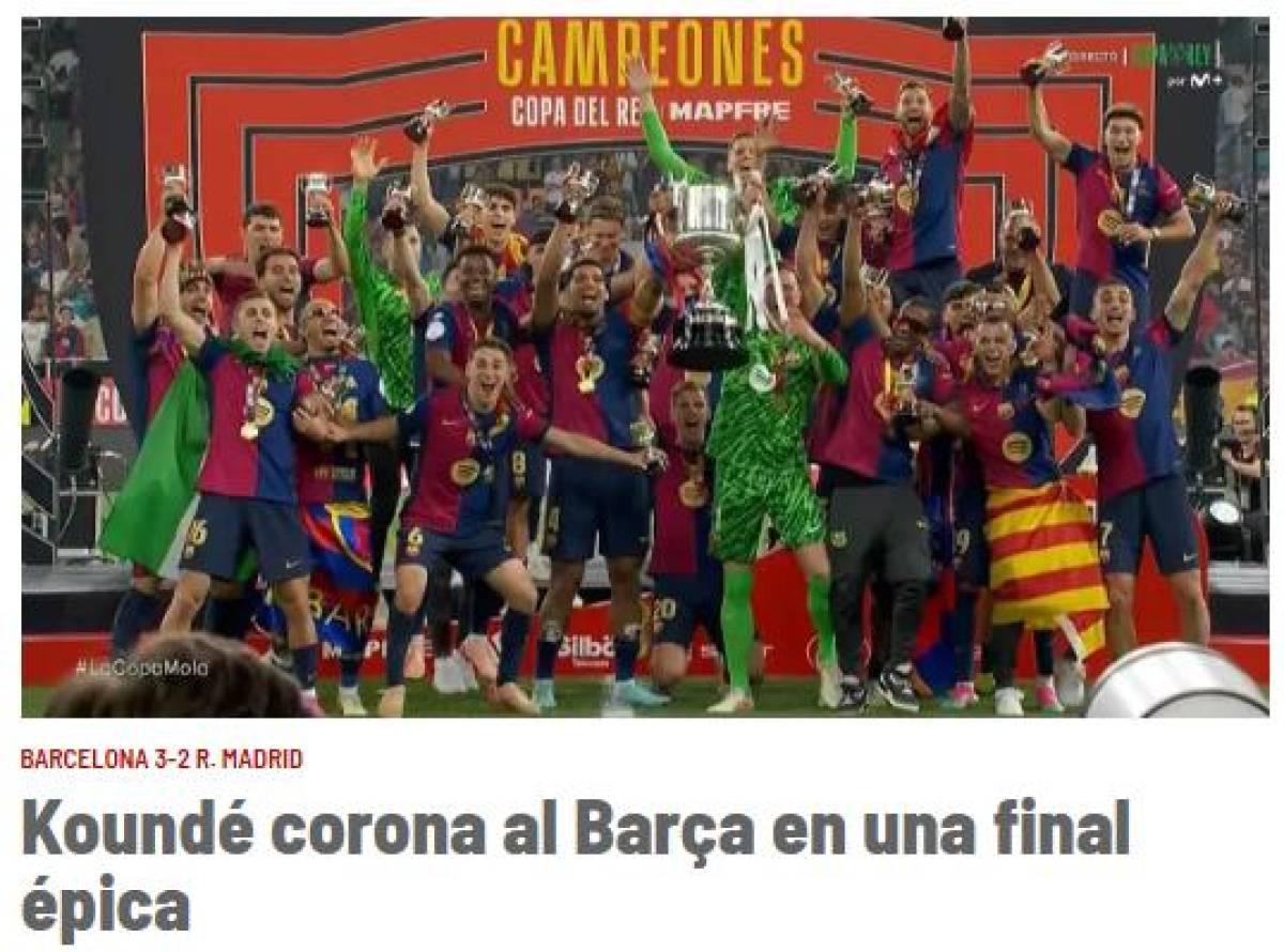 Así reaccionaron periodistas tras título de Barcelona en Copa del Rey sobre Real Madrid Así reaccionaron periodistas tras título de Barcelona en Copa del Rey sobre Real Madrid