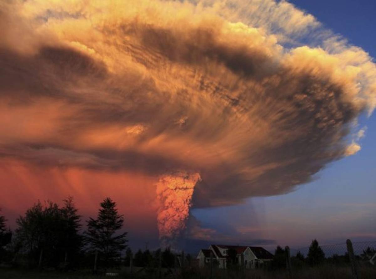 Cenizas de Calbuco en Chile, Argentina y Uruguay