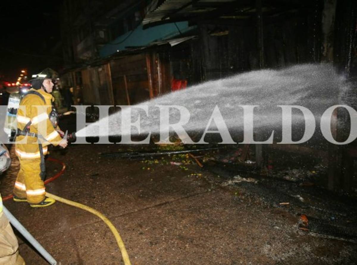 Incendio en mercado de Comayagüela