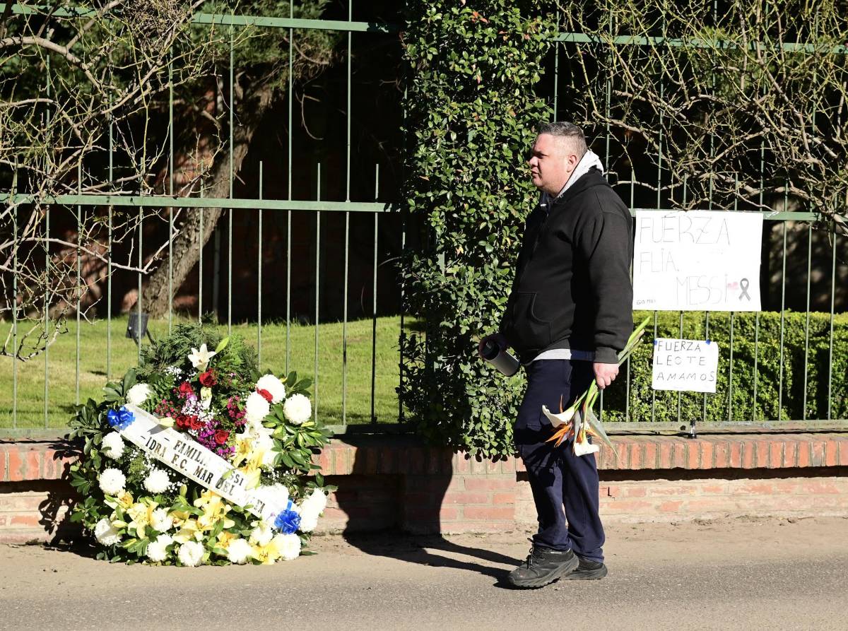 Así fue el último adiós de la familia Messi Cuccittini a su padre Jorge en Rosario