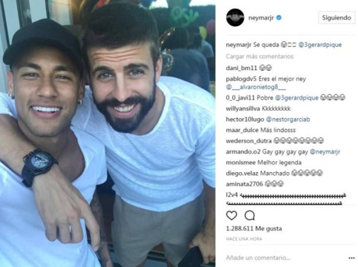 Messi, Suárez y Neymar se burlan de Piqué en Instagram
