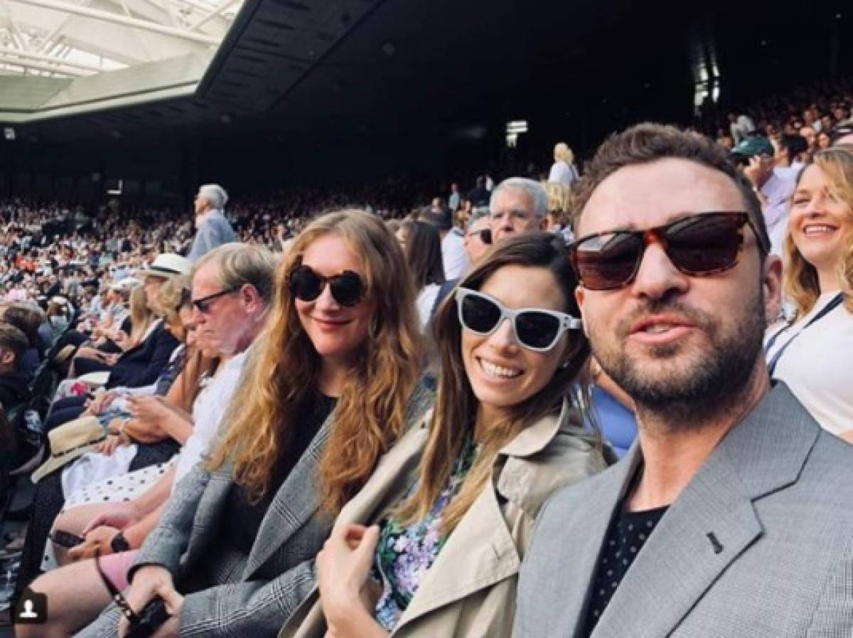 Justin Timberlake y Jessica Biel acudieron al Campeonato de Wimbledon para apoyar a Serena Williams