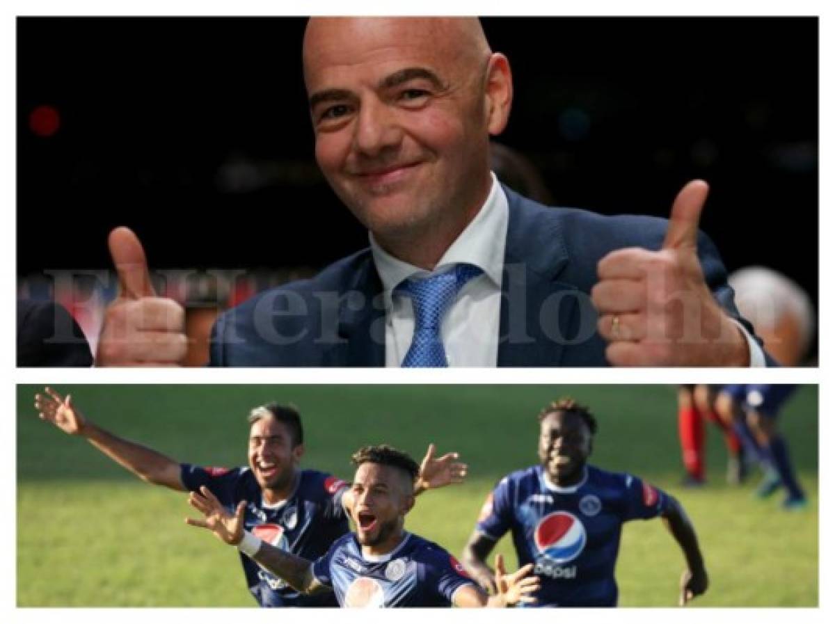 Presidente de la FIFA Giani Infantino felicita a Motagua por ser campeón de Honduras