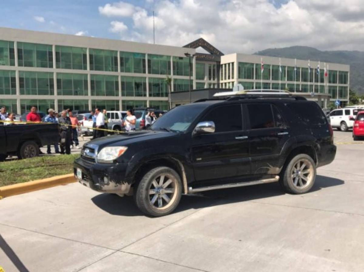 Dos muertos en parqueo del Poder Judicial de San Pedro Sula