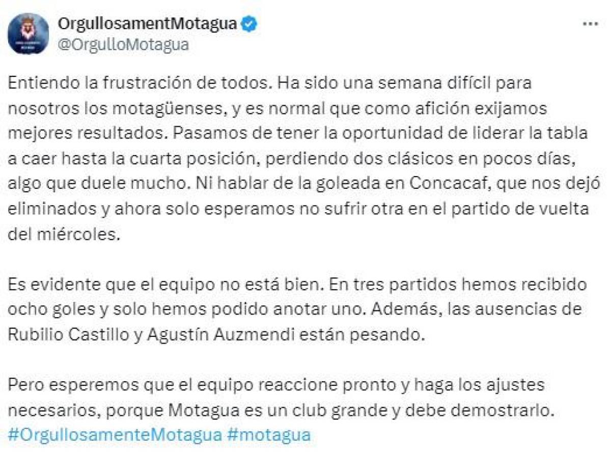“Realmente da lástima”; así reacciona la prensa y afición tras los malos resultados de Motagua