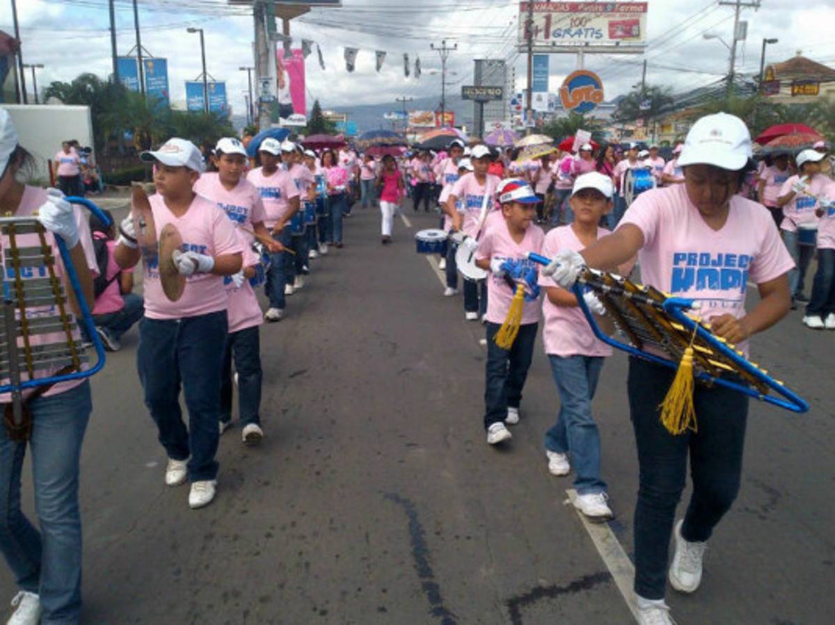 Cuarto Carnaval Rosa en Tegucigalpa