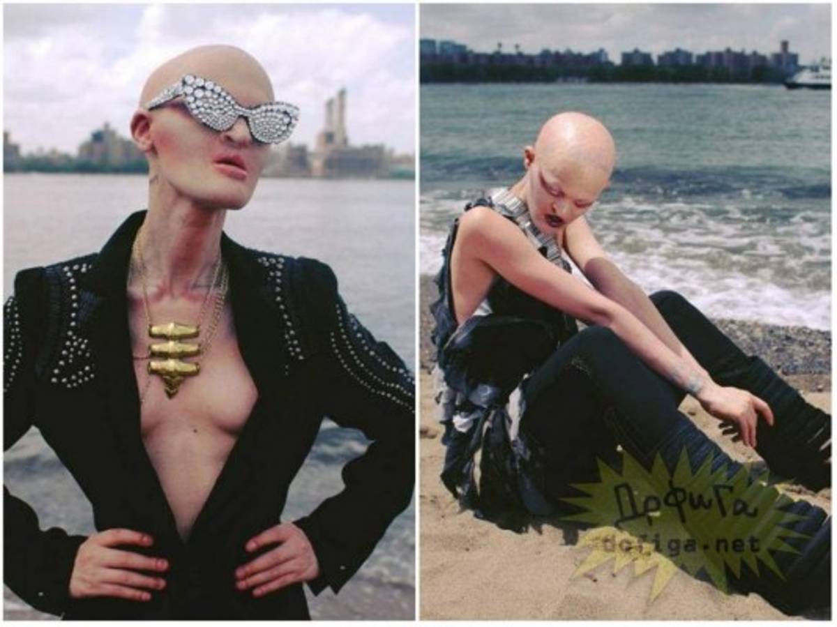 Modelo con inusual apariencia rompe estereotipos de belleza