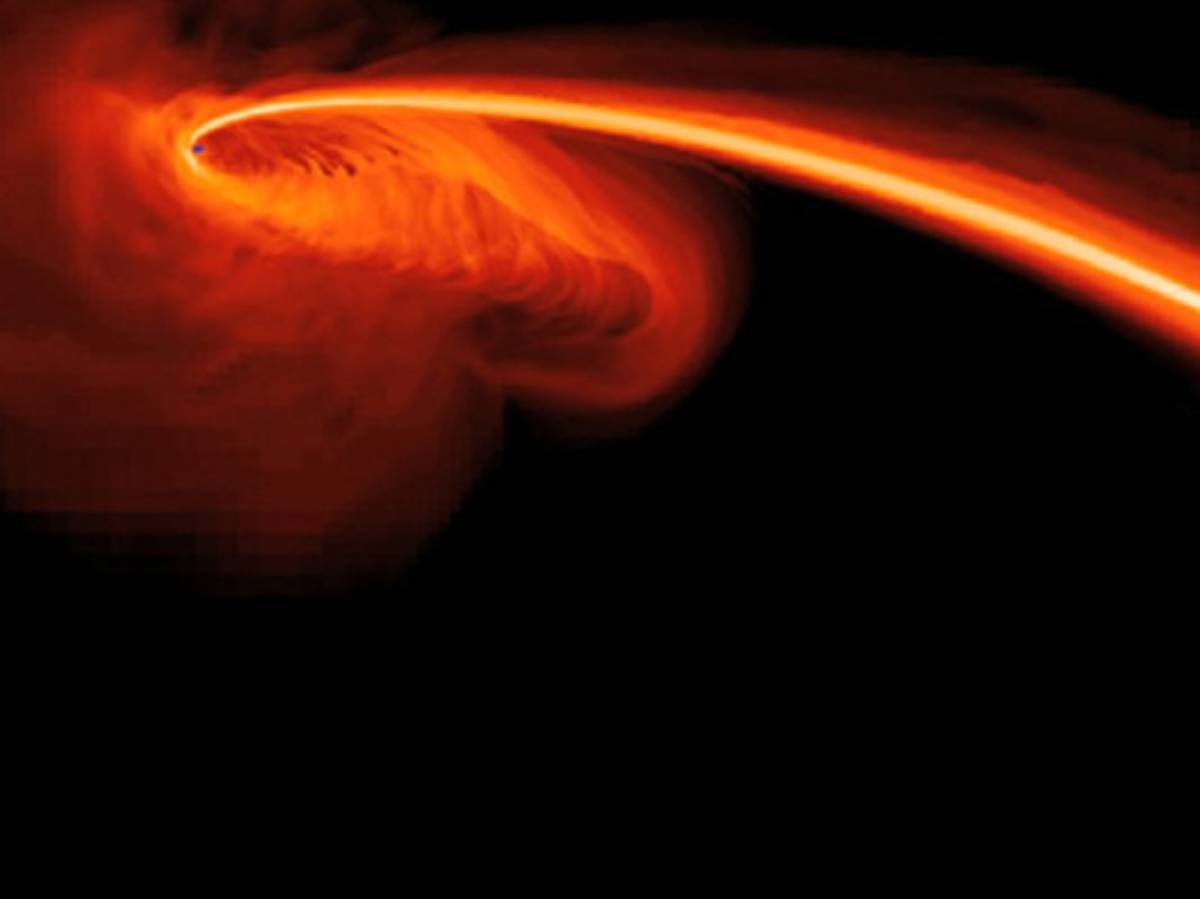 Astrónomos asisten en directo al almuerzo estelar de un agujero negro