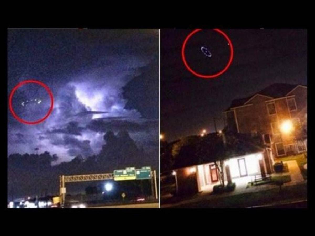  Ovni se pasea en medio de una tormenta en Estados Unidos