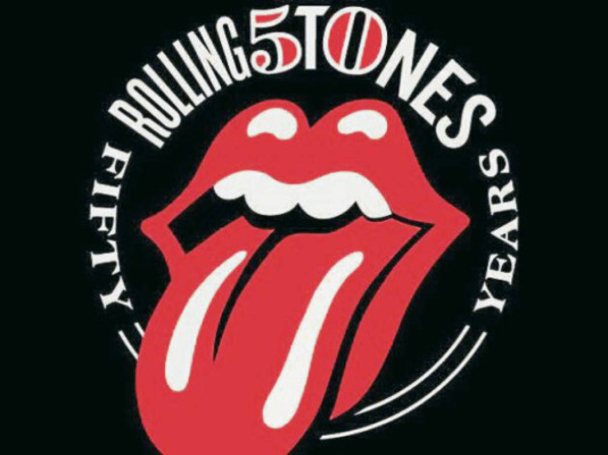 Los Rolling Stone y su logo conmemorativo