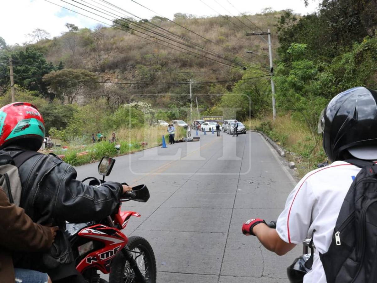 El cuerpo quedó a 20 metros de la moto: la escena tras accidente en cuesta El Chile