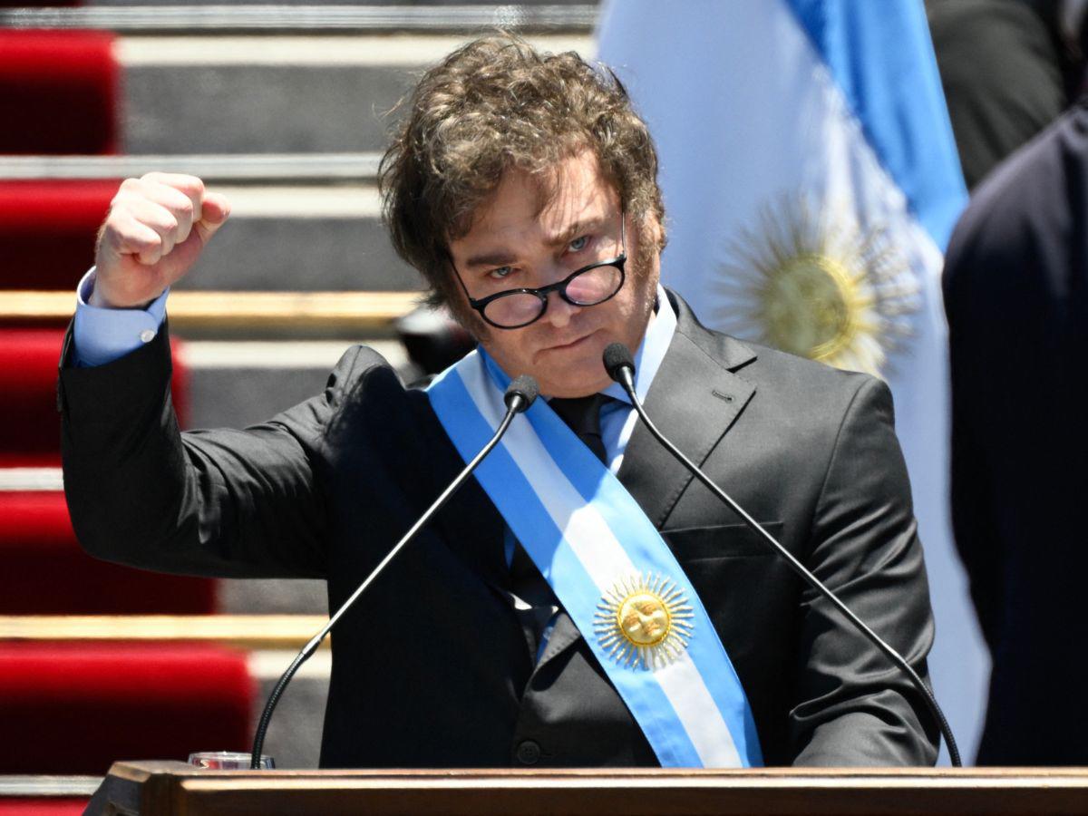 Javier Milei, el líder del partido La Libertad Avanza, que derrocó al peronismo.