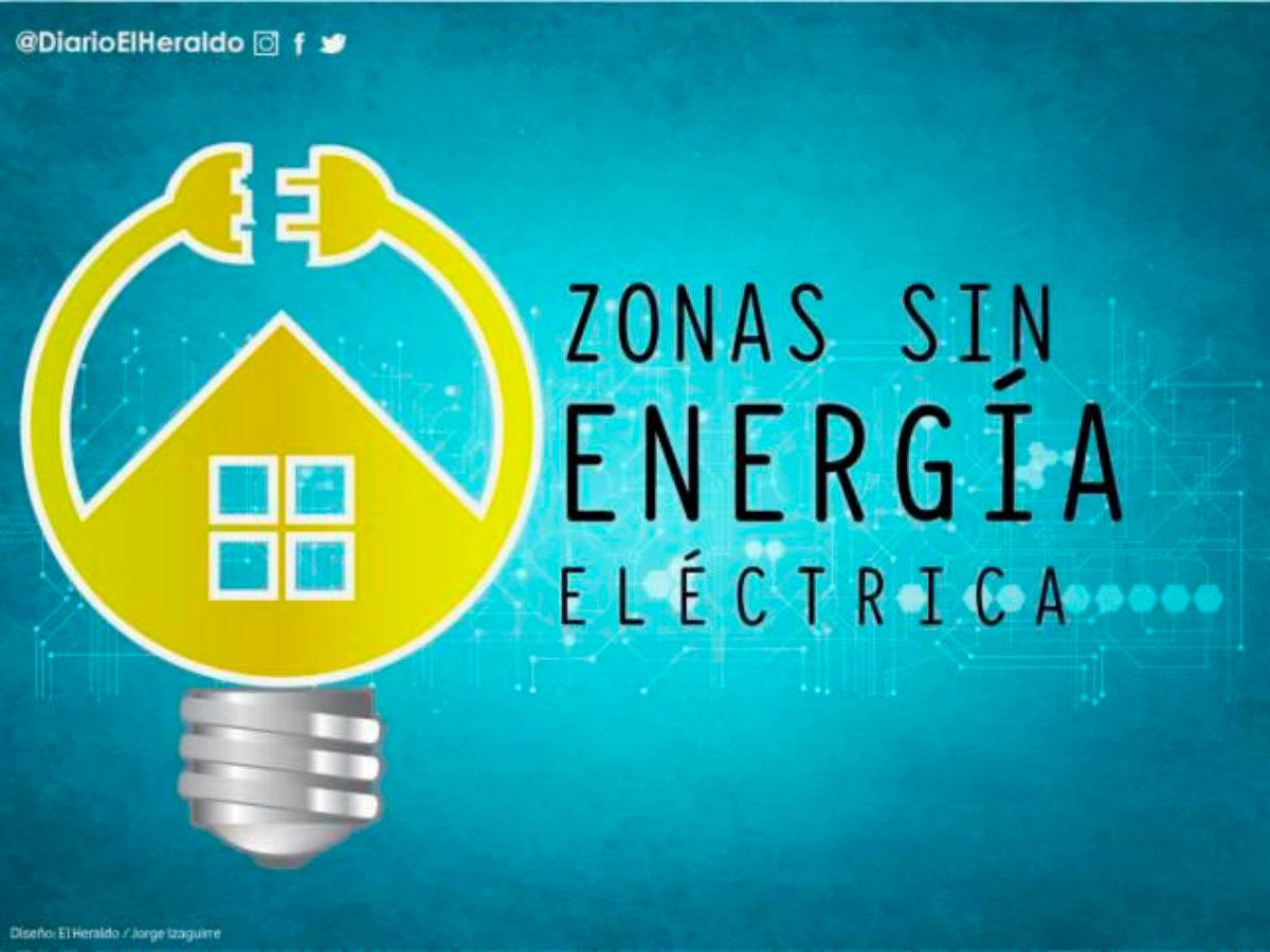 Zonas de Honduras sin energía eléctrica este martes 28 de noviembre