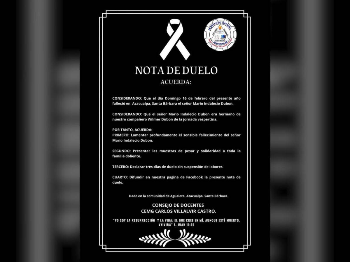 ¿Quién era Mario Dubón, ganadero asesinado en Azacualpa, Santa Bárbara?