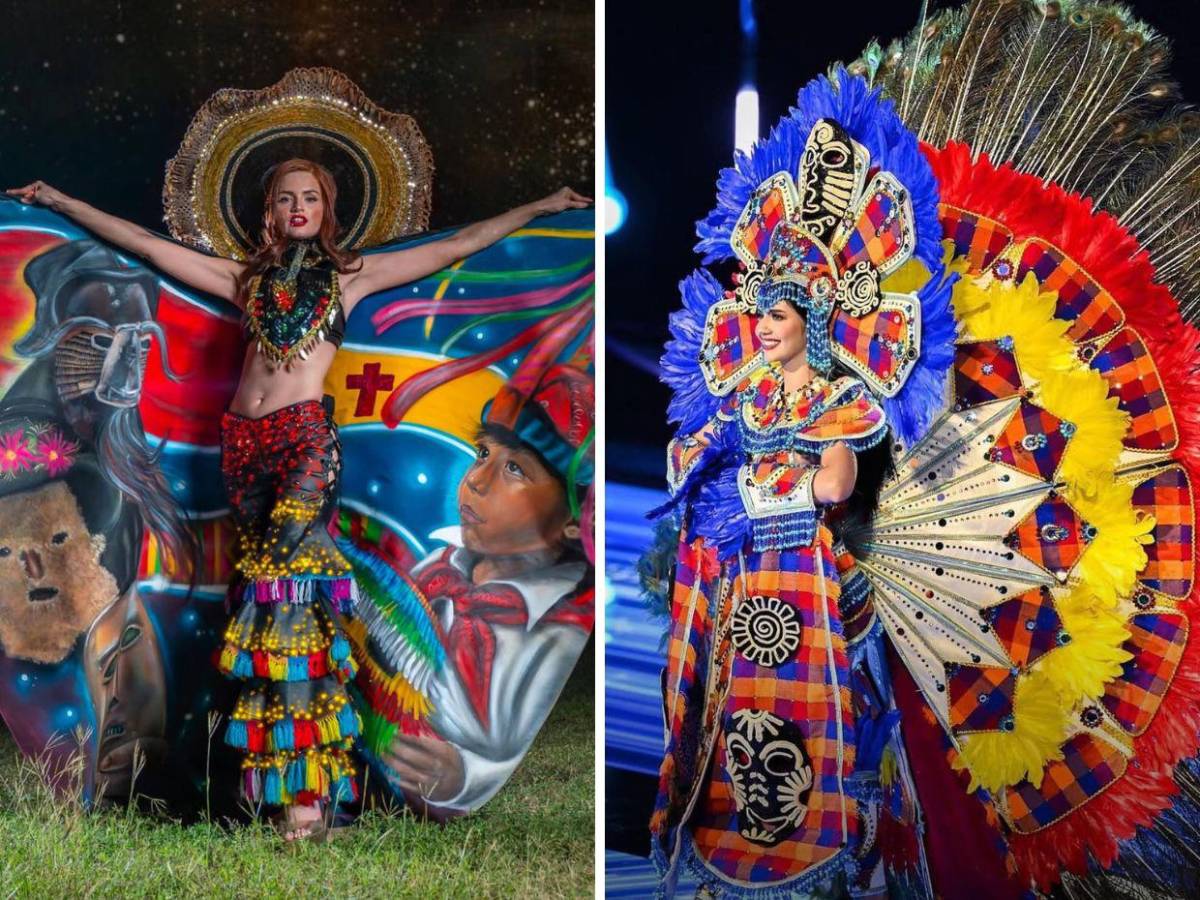 Así han lucido las hondureñas en traje típico en el Miss Universo