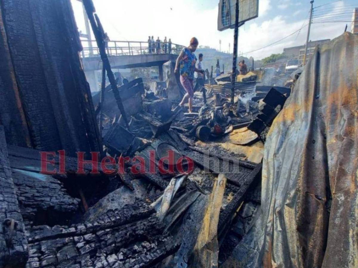 Persona con saña provocó incendio que consumió más de 40 puestos en Comayagüela