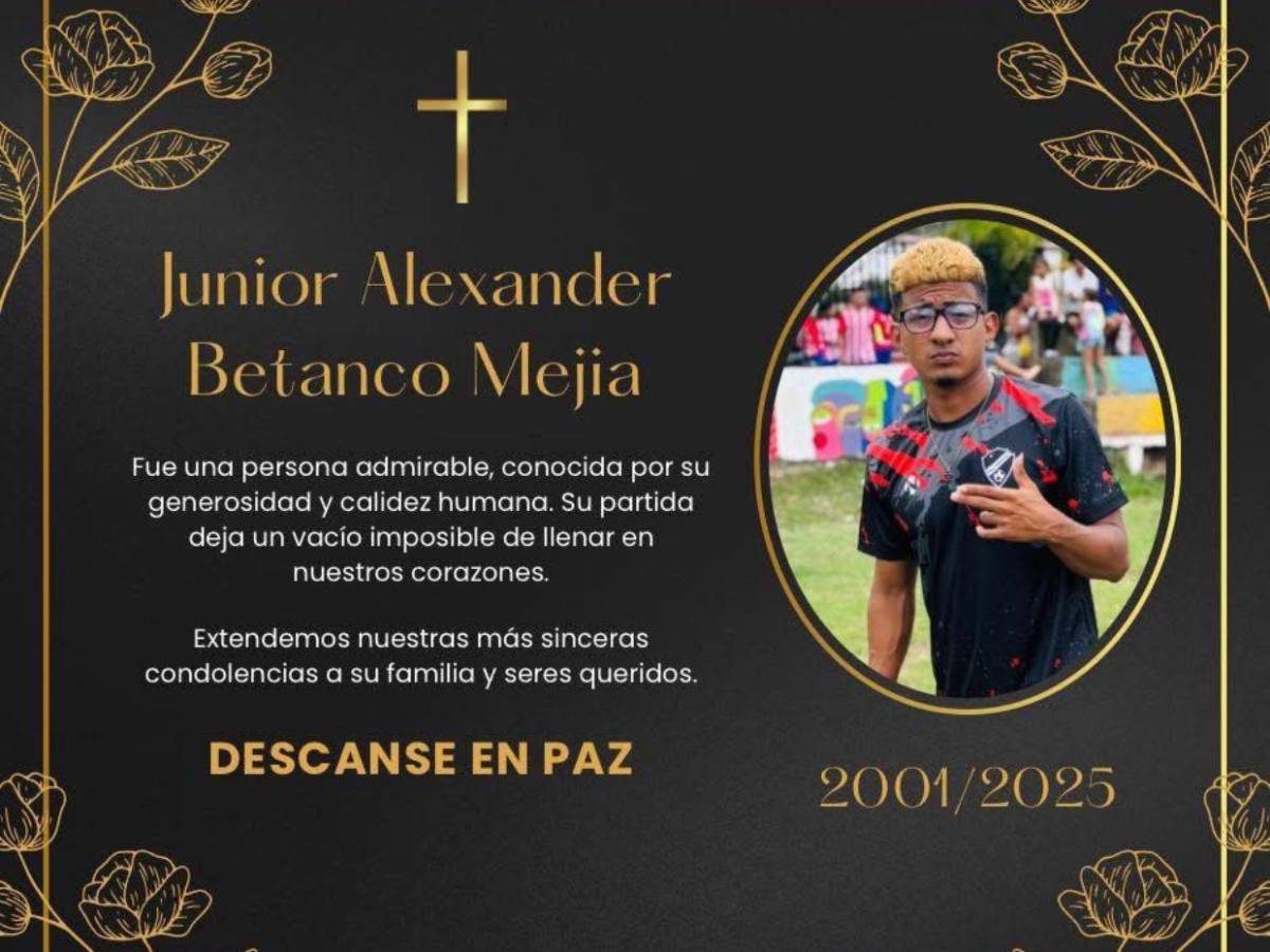 Junior Betanco, joven que murió en accidente tras ser impactado por un rayo en La Ceiba