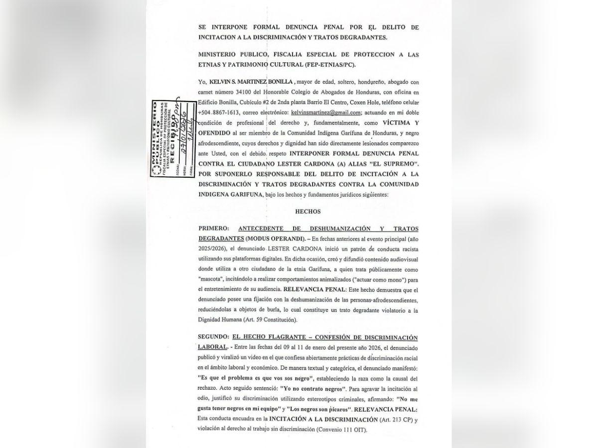 Denuncian al tiktoker “Supremo” ante el Ministerio Público ¿La razón?