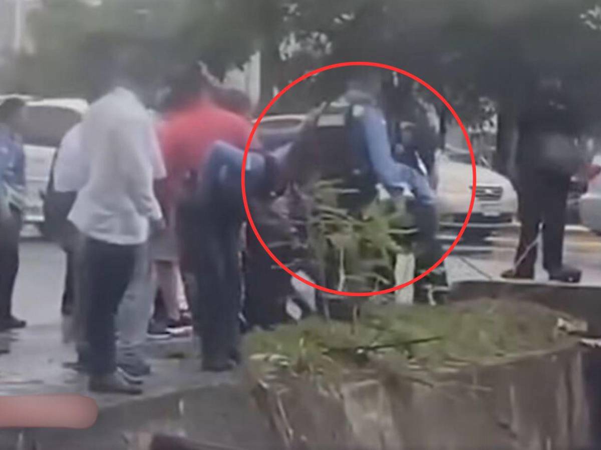 Cuadro a cuadro: captan momento donde inspector Kevin Pérez rescata al niño Miguel Umaña