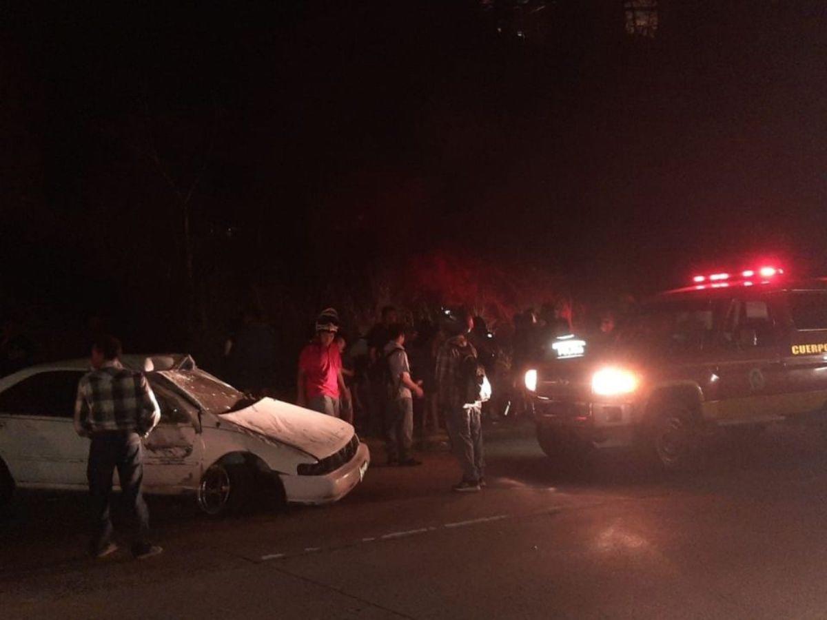 Mujer embarazada resulta herida en accidente vehicular en la capital