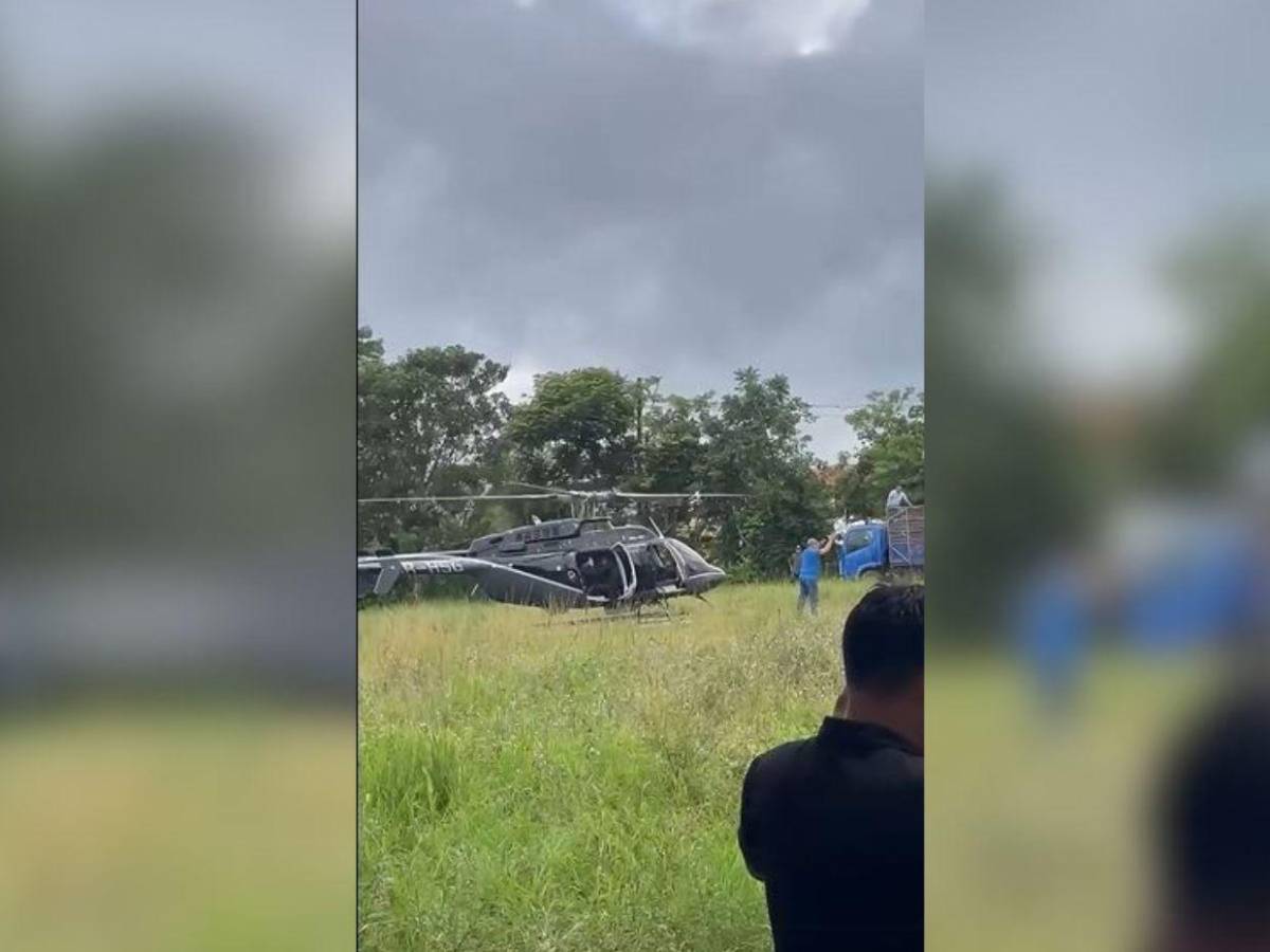 Llegó en helicóptero y se hincó en la iglesia: así arribó Chande Ardón a El Paraíso, Copán