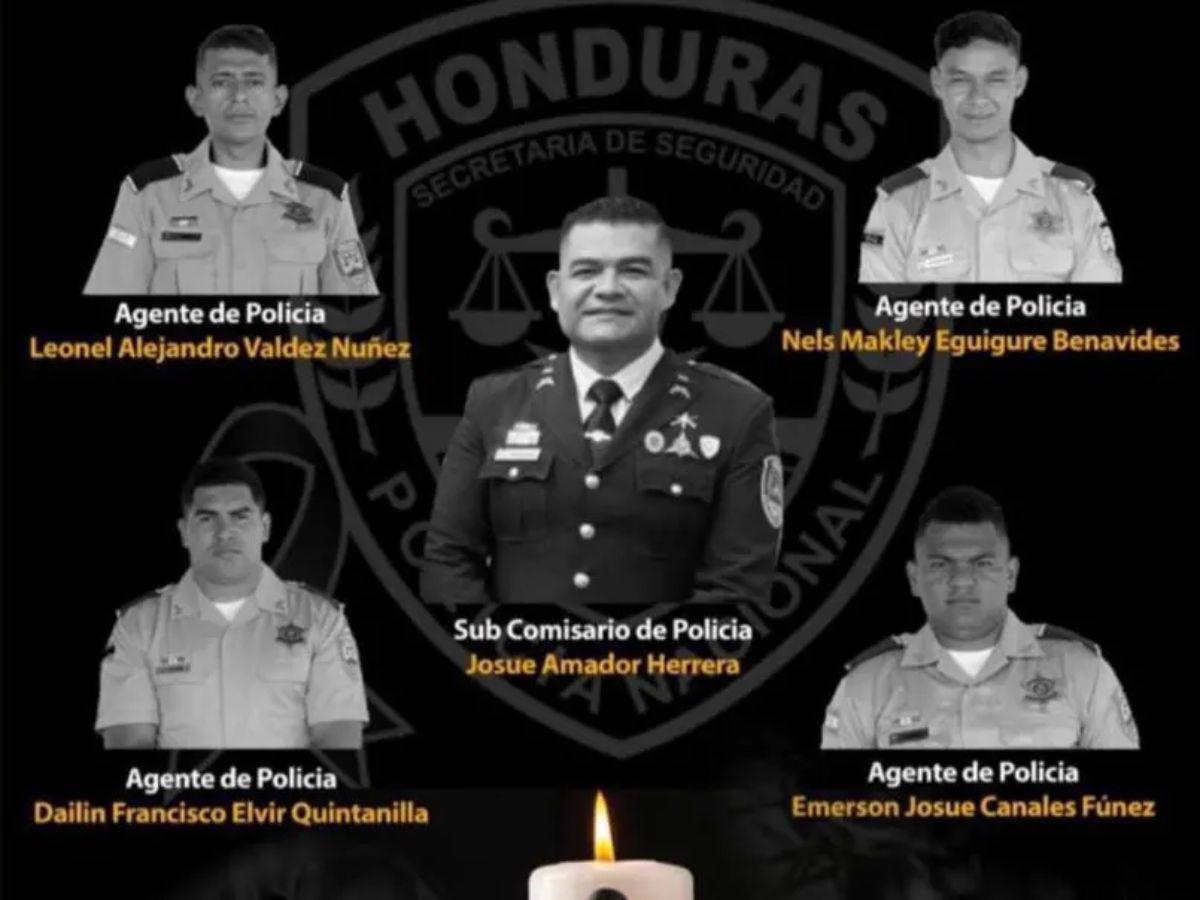 Despiden al comisario Lester Amador, uno de los cinco agentes asesinados en Corinto