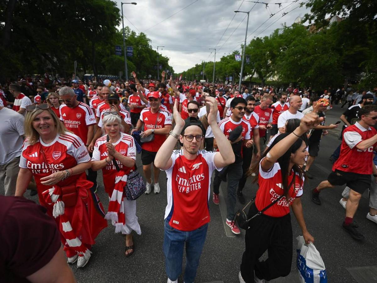 El ambiente en la final de la UEFA Champions League entre PSG vs Arsenal