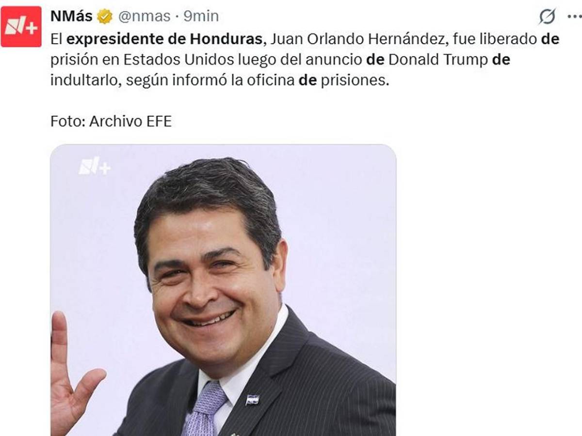 Ha quedado en libertad: Así informa el mundo que Juan Orlando Hernández salió de prisión