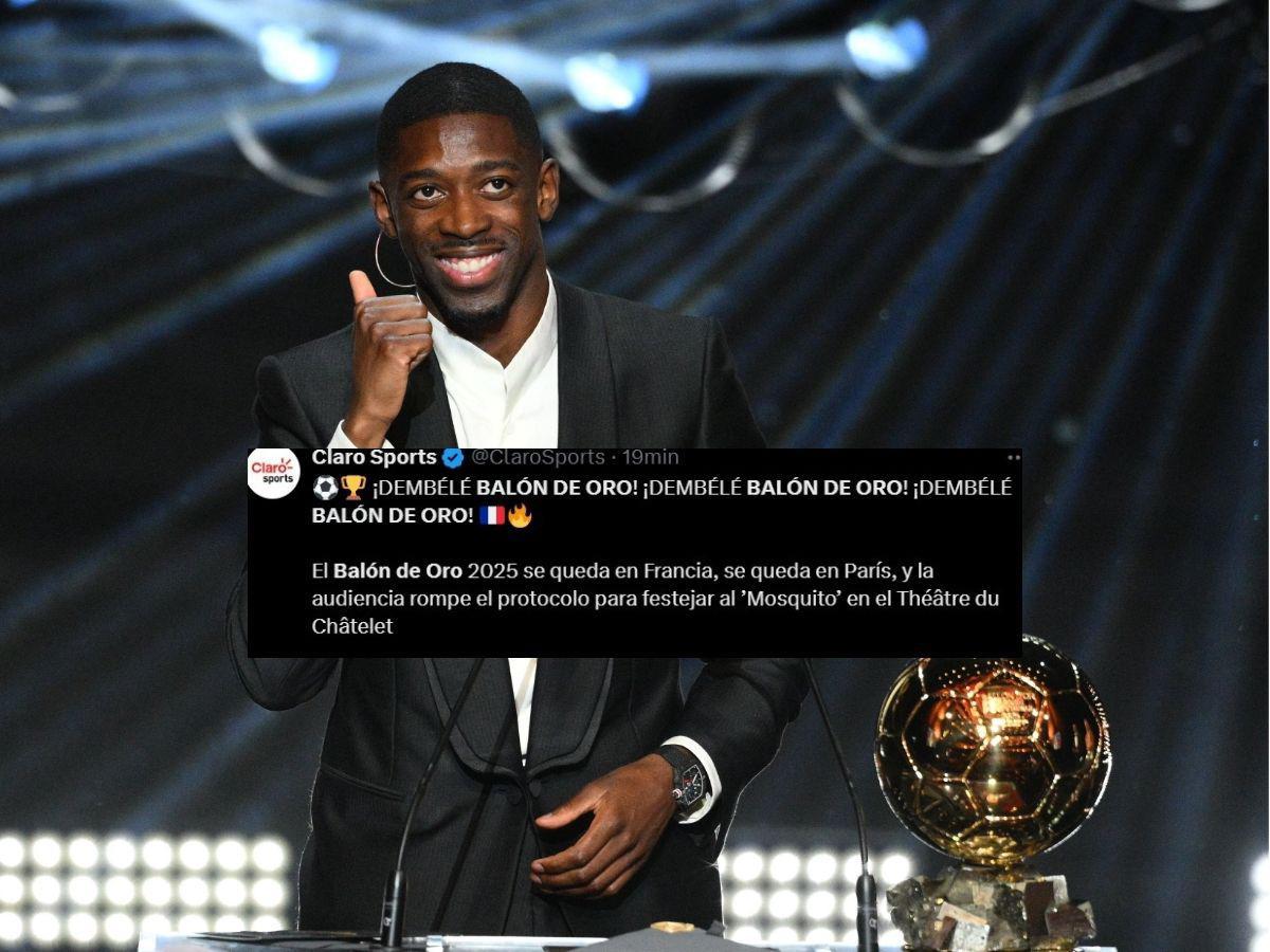 Broma pesada estará a años luz de Messi: Reacción de la prensa al ganador del Balón de Oro 2025