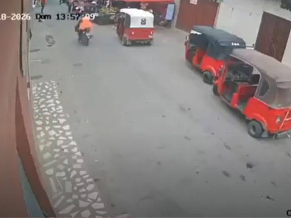 Cuadro a cuadro: así fue embestida de vehículo a motociclistas en Lempira