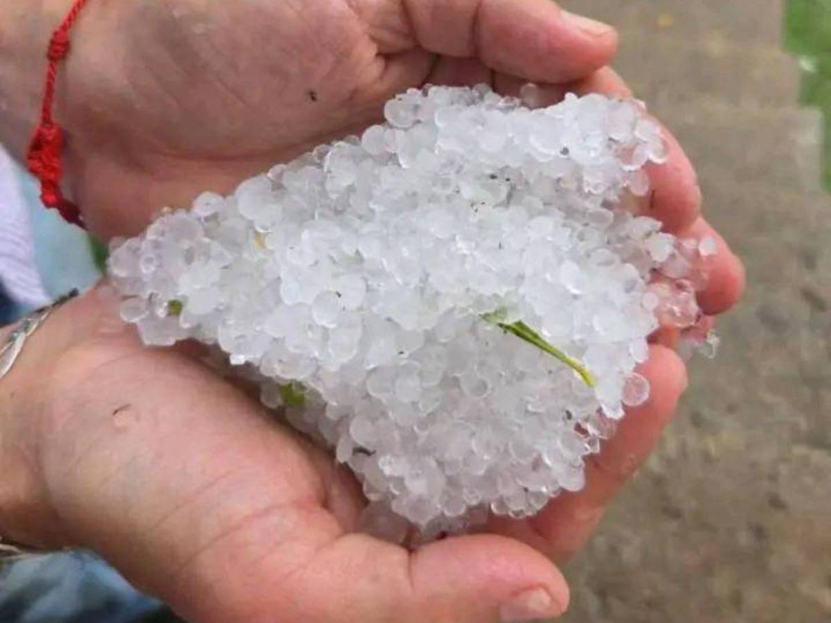 ¿Lluvia de granizo en Siguatepeque? Esto fue lo que ocurrió