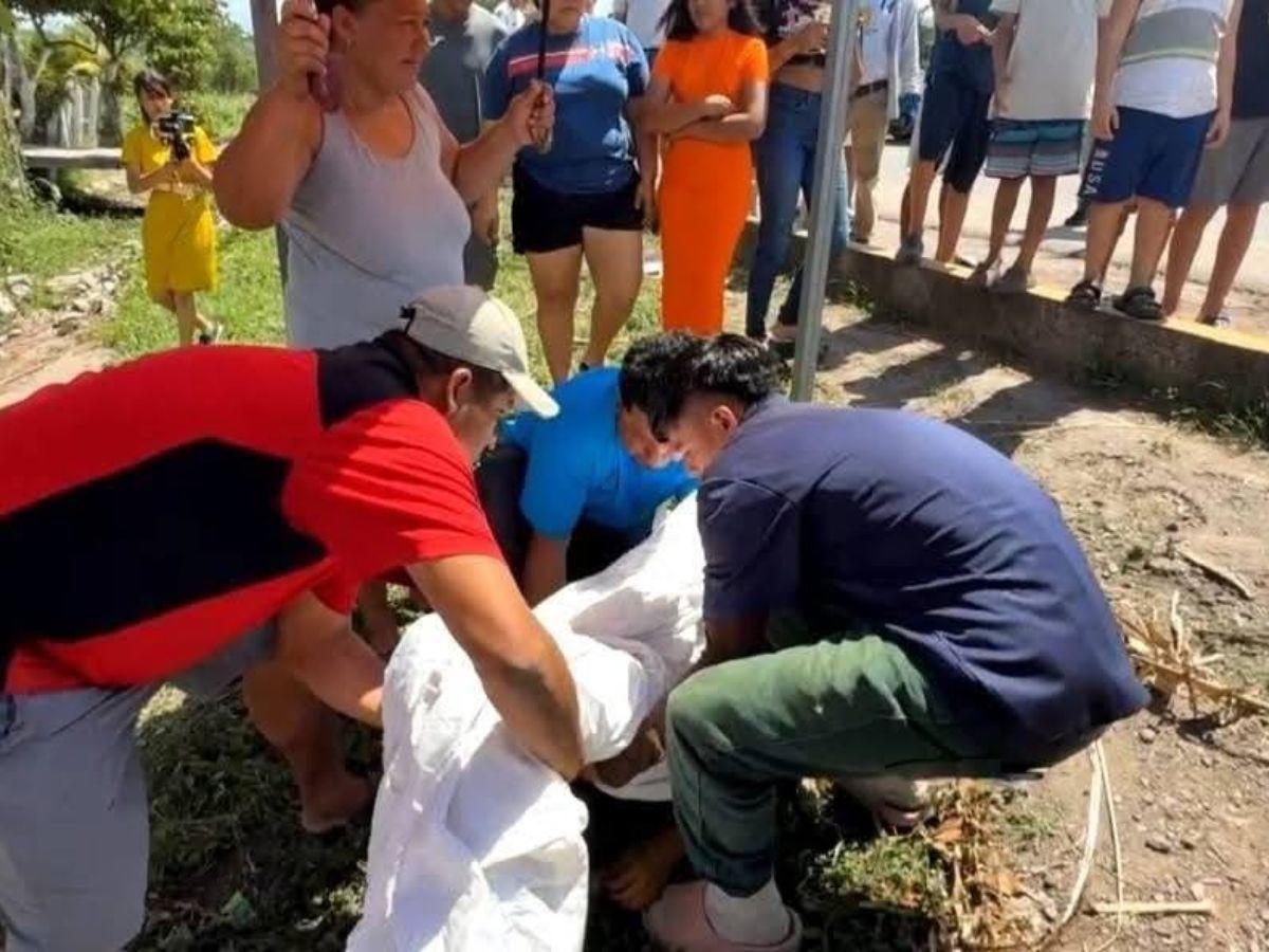 Don Israel y su nieto Joan murieron tras ser embestidos por un taxi en Potrerillos, Cortés