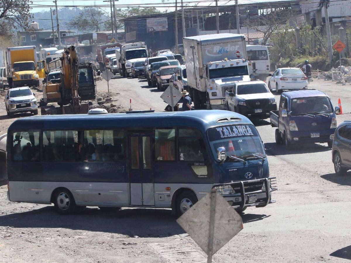 En fotos: así avanza ampliación de la carretera salida a Olancho en la capital