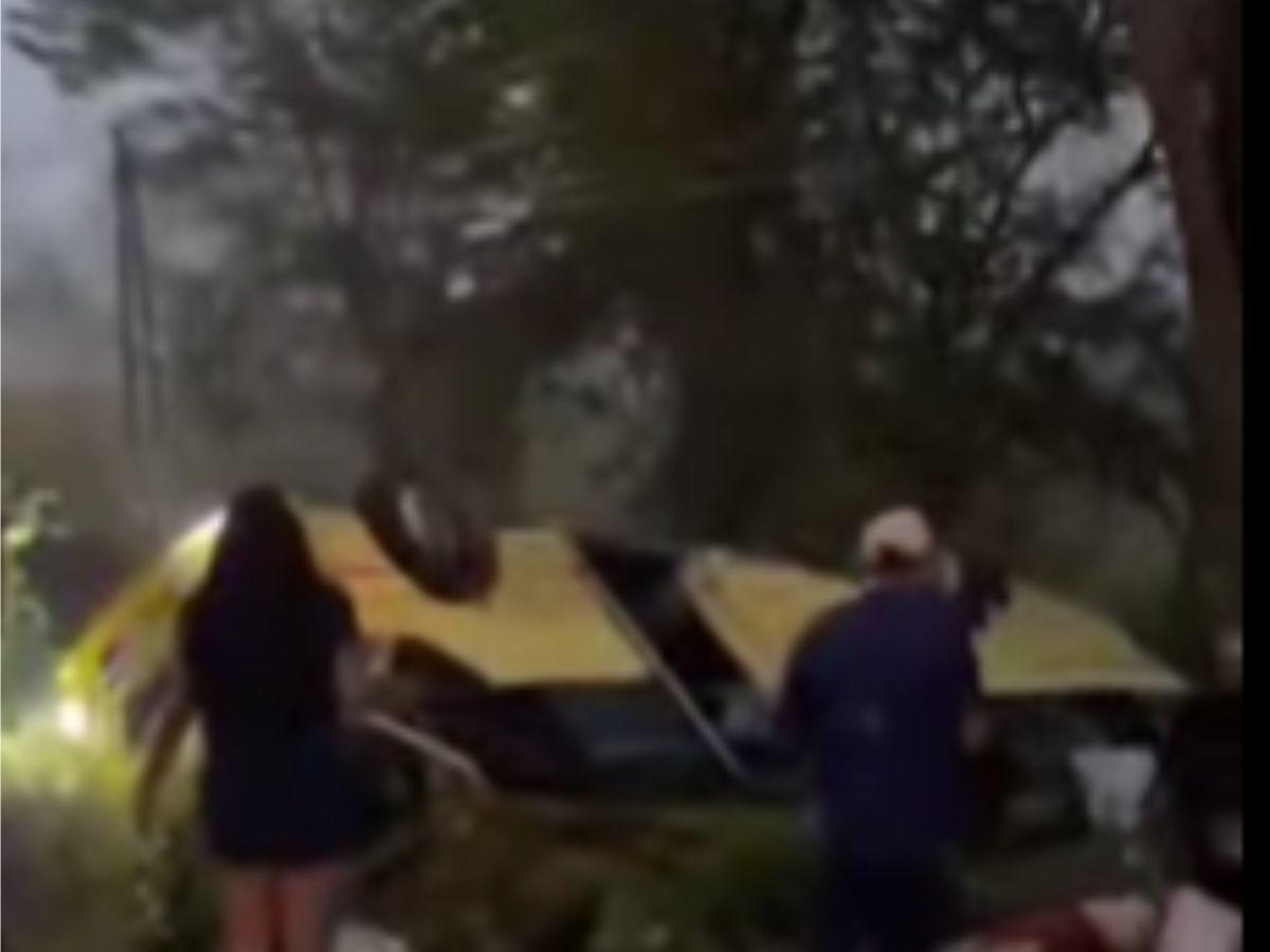 Imágenes del accidente de bus en Santa Bárbara que dejó múltiples heridos