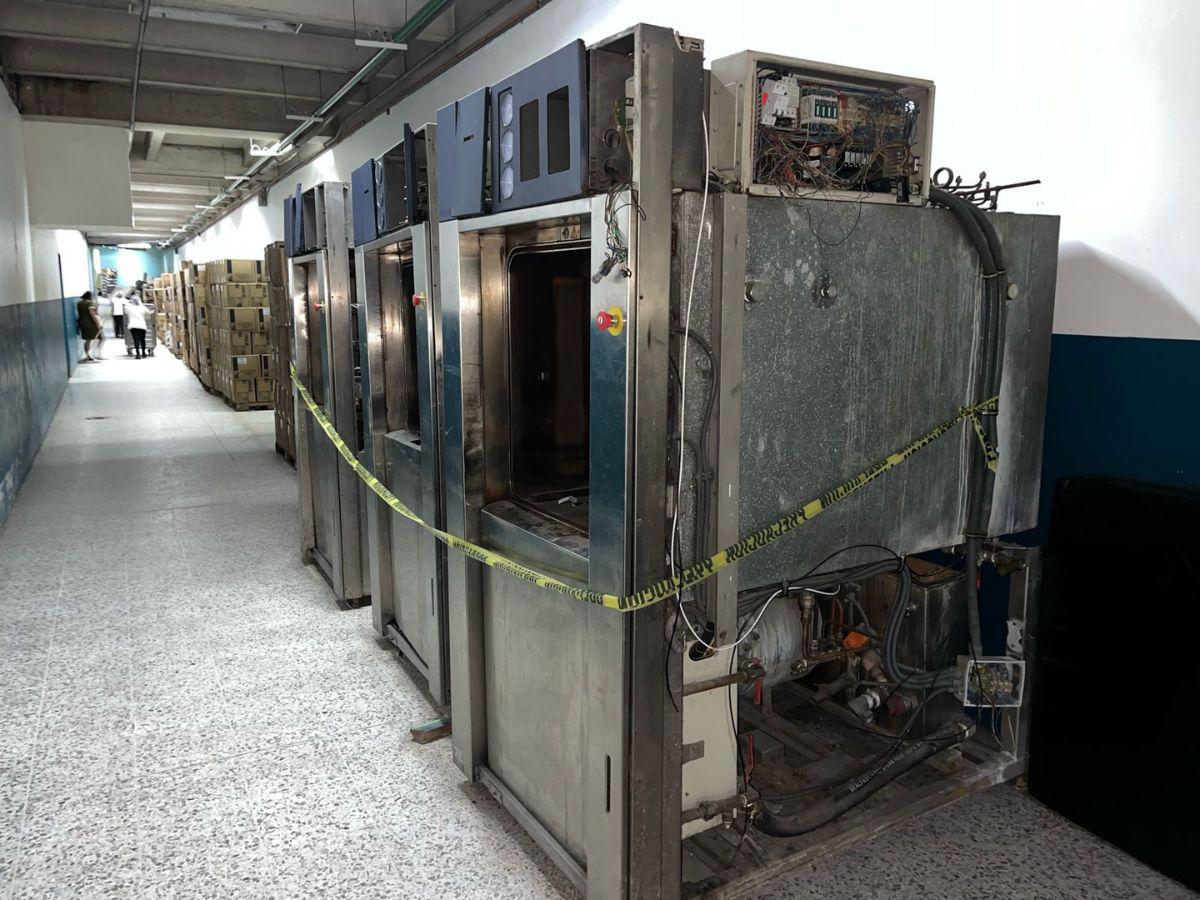 Casi tres toneladas de equipo médico chatarra es subastado por el Hospital Escuela