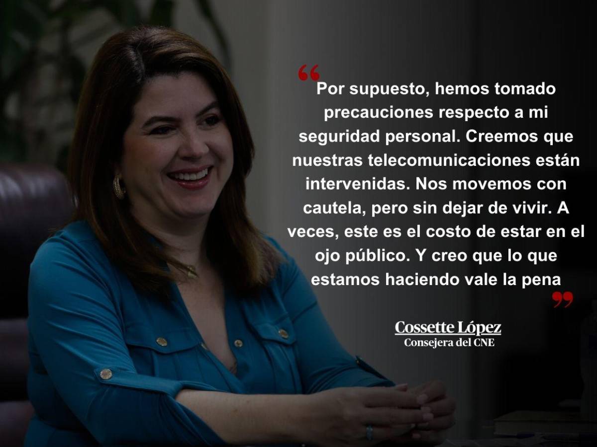 Creemos que nuestras comunicaciones están intervenidas: Frases de Cossette López antes de dejar la presidencia del CNE