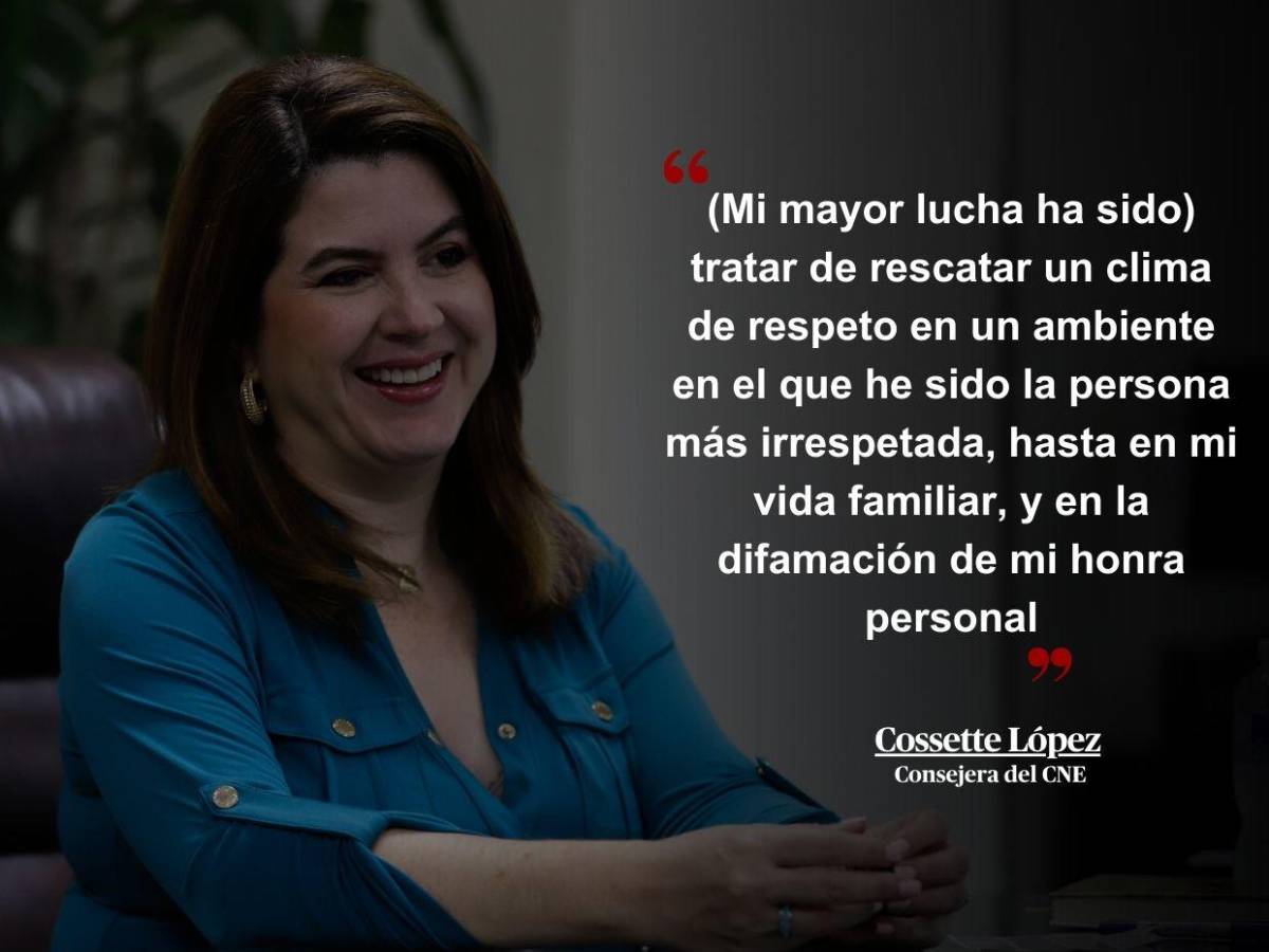 Creemos que nuestras comunicaciones están intervenidas: Frases de Cossette López antes de dejar la presidencia del CNE