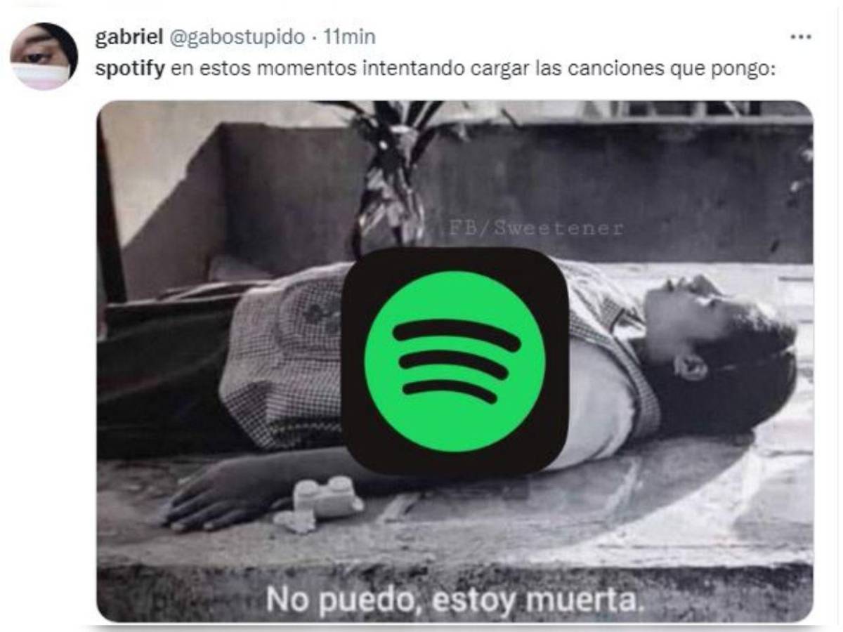 Usuarios reaccionan con memes a la caída de Spotify: Aquí los mejores Usuarios reaccionan con memes a la caída de Spotify: Aquí los mejores