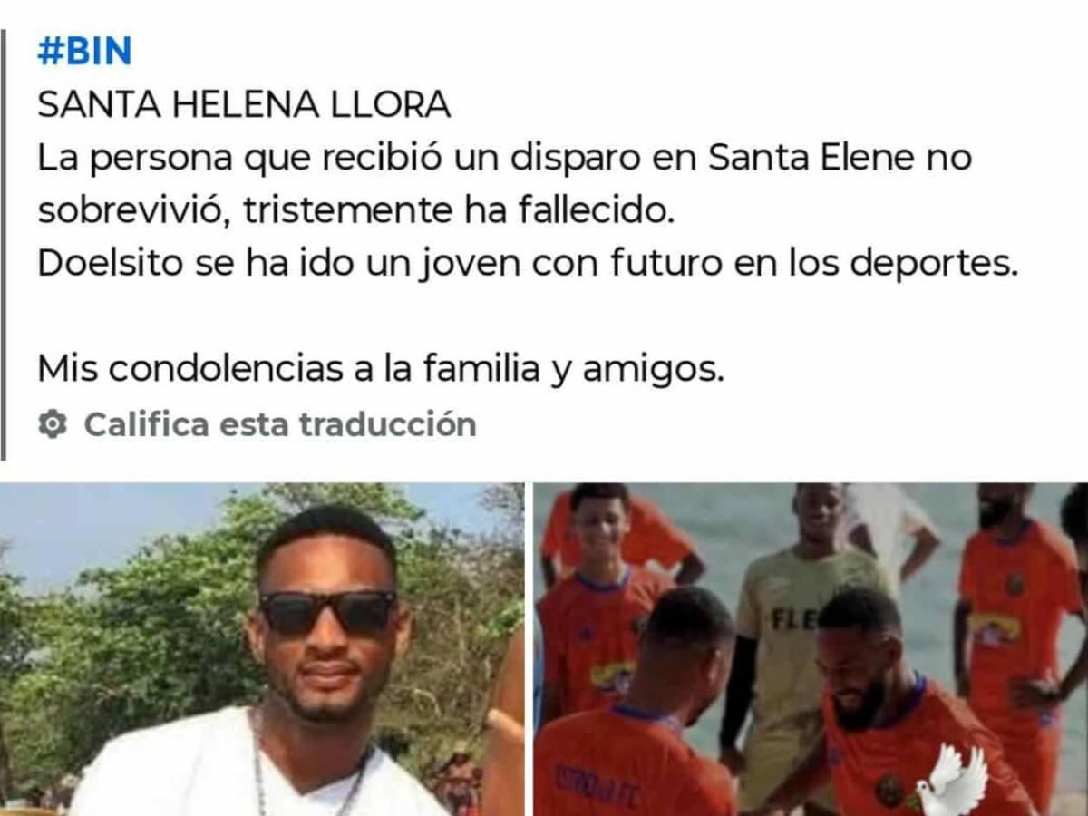 Futbolista hondureño muere en nutrida balacera: Sus familiares dejan desgarrador mensaje