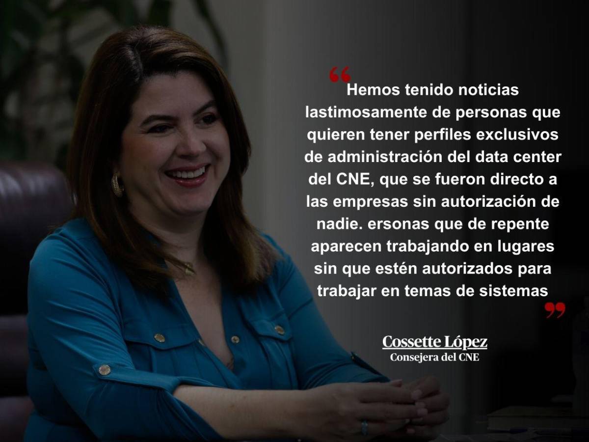 Creemos que nuestras comunicaciones están intervenidas: Frases de Cossette López antes de dejar la presidencia del CNE