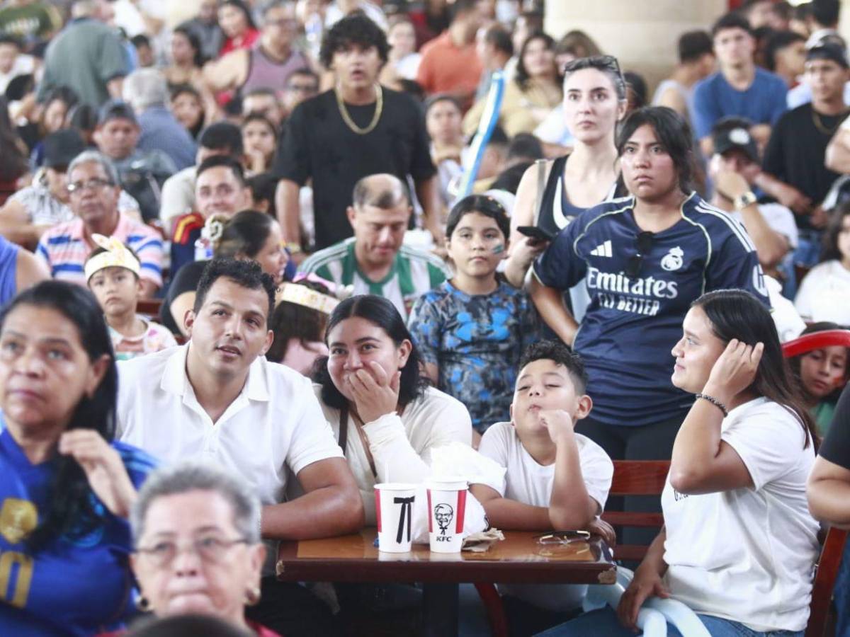 Tensión total: hondureños vivieron con intensidad la final del Mundial entre España y Argentina