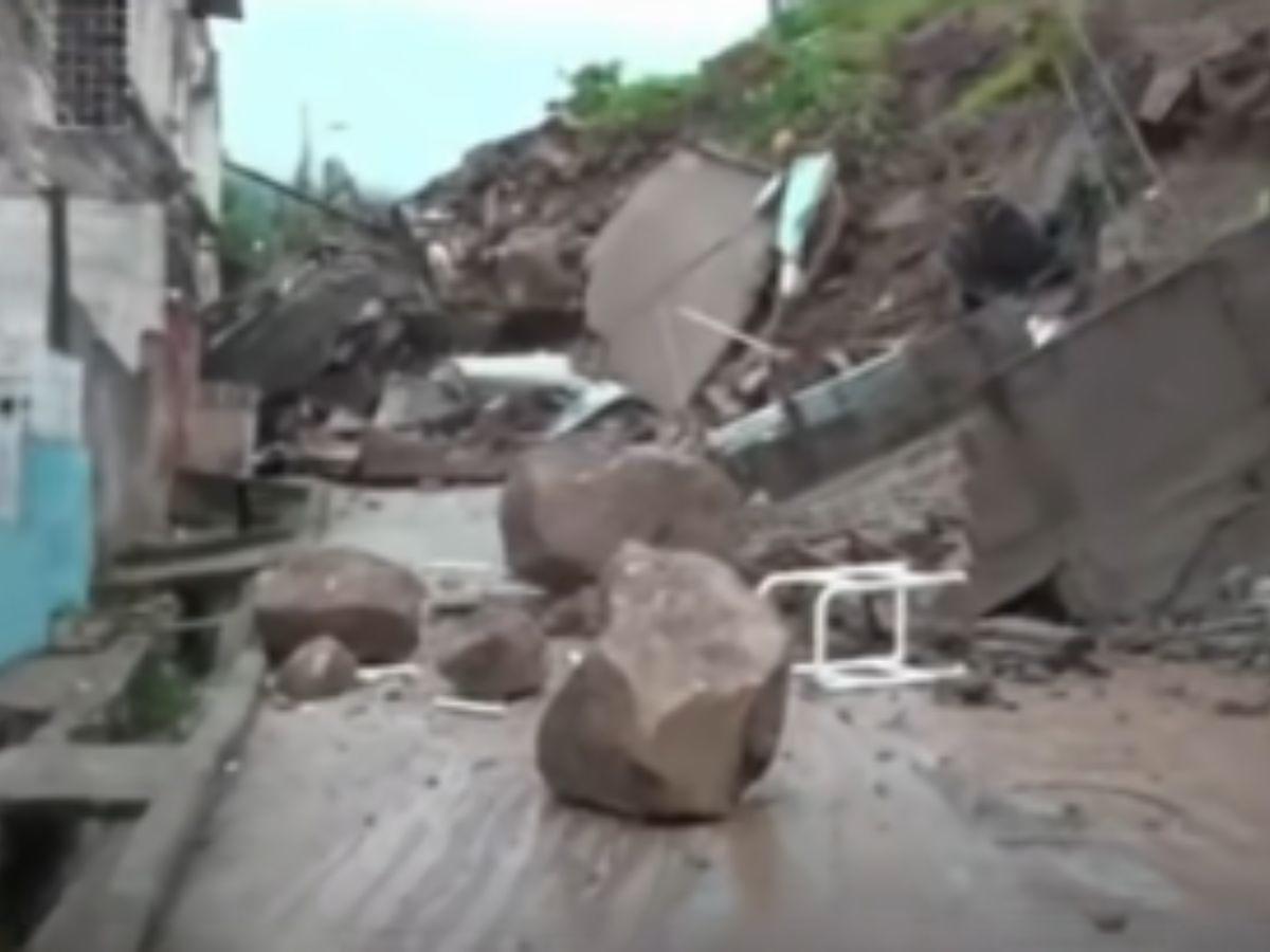 “Mi casa se está cayendo”: el momento en que las viviendas se derrumbaron en El Reparto