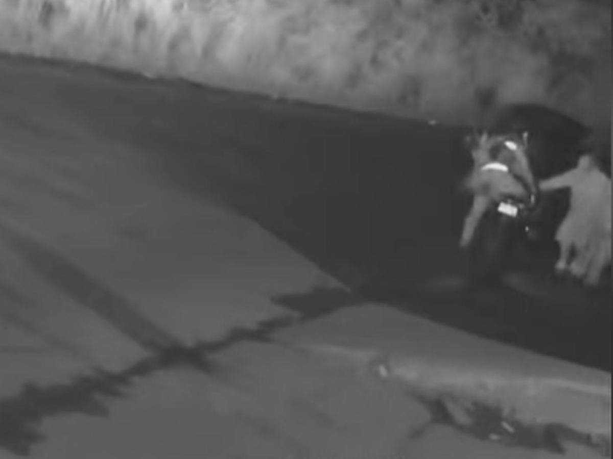 En 32 segundos y en mototaxi asaltan a un motociclista en Los Laureles