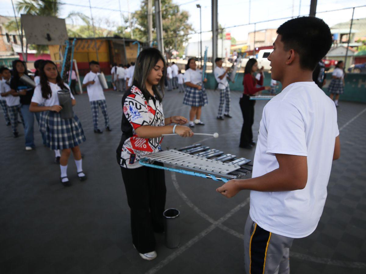 Con 32 estudiantes, la banda del Liceo Heiner Reyes promete un show este 15 de septiembre