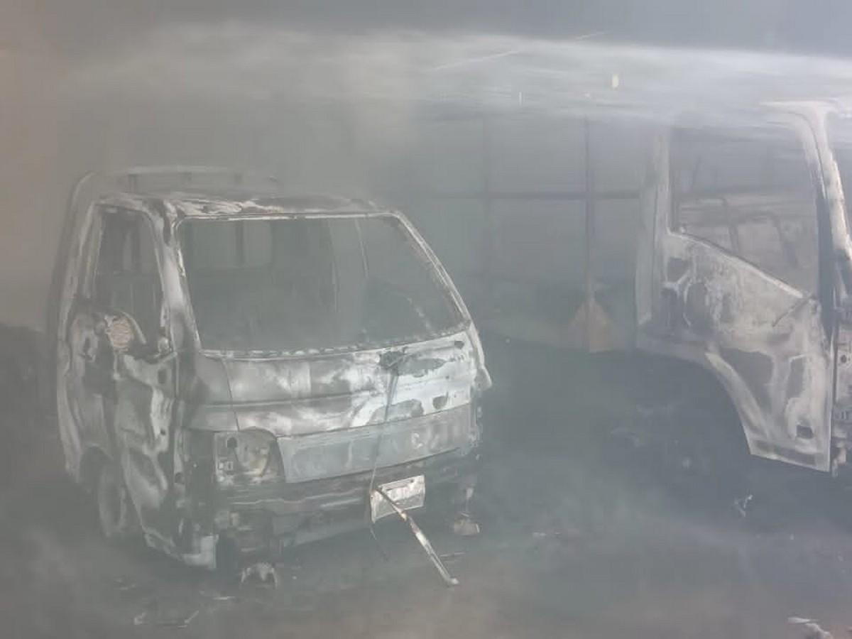 Tres personas con graves quemaduras tras explosión de planta de gas en Atlántida