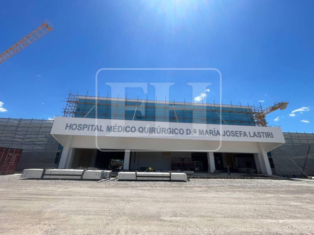 Así luce actualmente el hospital que se construye en Choluteca con personal chino