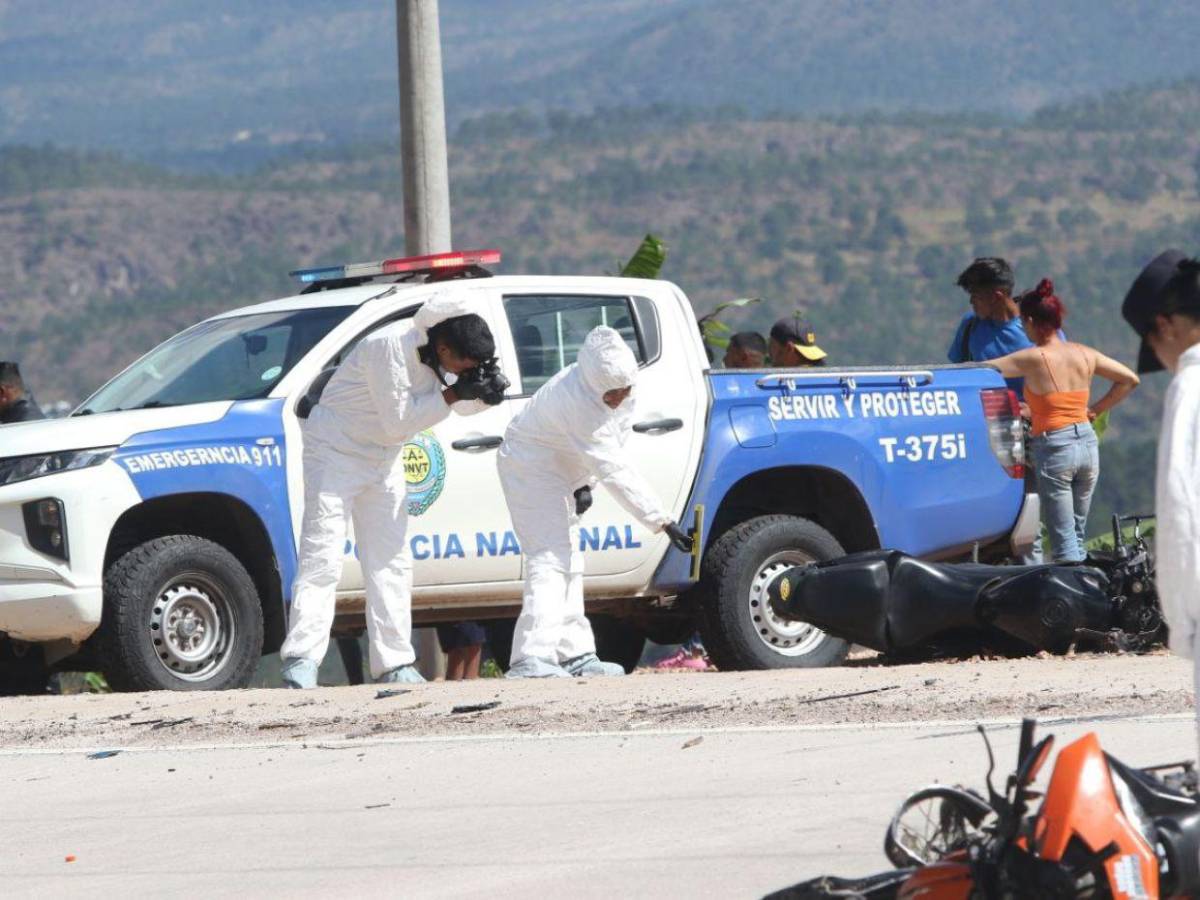 Cuatro motos, imprudencia y una curva pronunciada: tragedia en carretera a El Paraíso